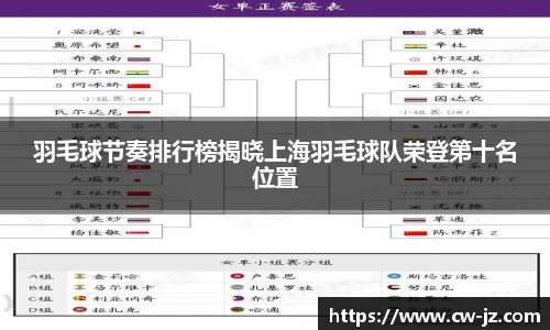 羽毛球节奏排行榜揭晓上海羽毛球队荣登第十名位置