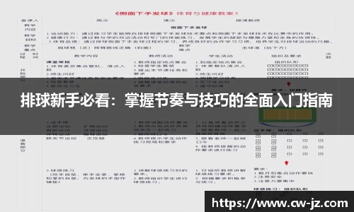 排球新手必看：掌握节奏与技巧的全面入门指南